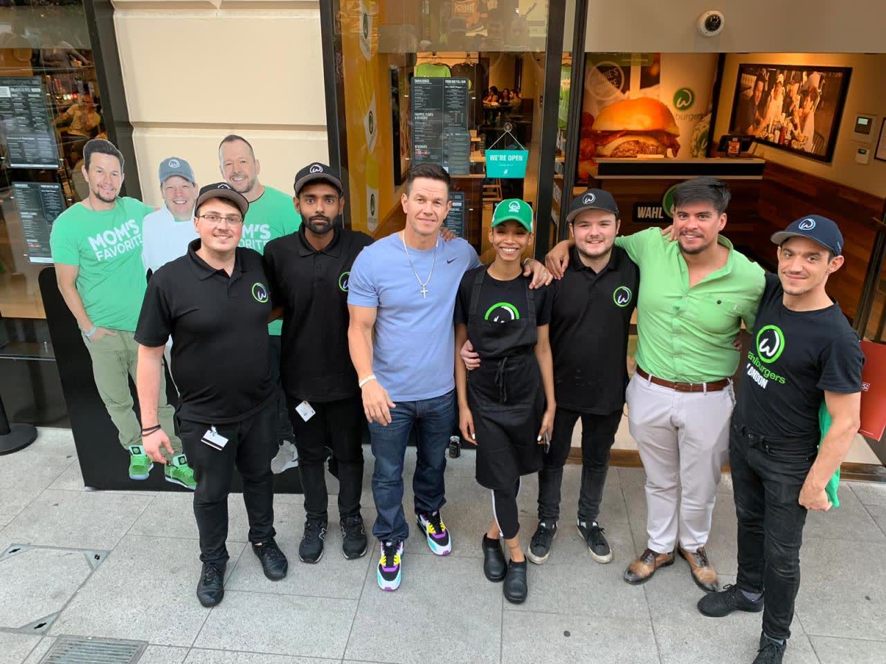 David Martins during the Wahlburgers London rollout